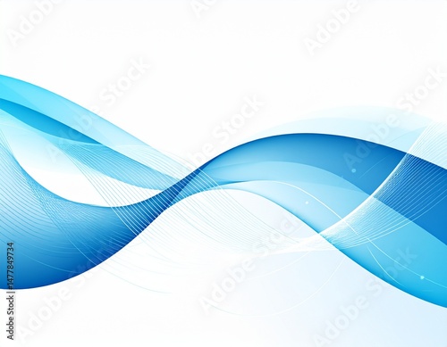 Futuristic Abstract Digital Background with Flowing Lines 