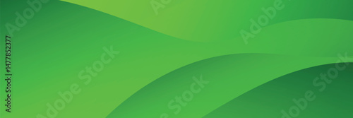 green wavy background. minimalist banner with eco theme. Vector EPS 10