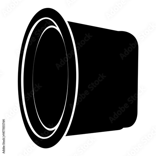subwoofervector silhouette icon - perfect for electronics-themed crafts, decals, or SVG projects.