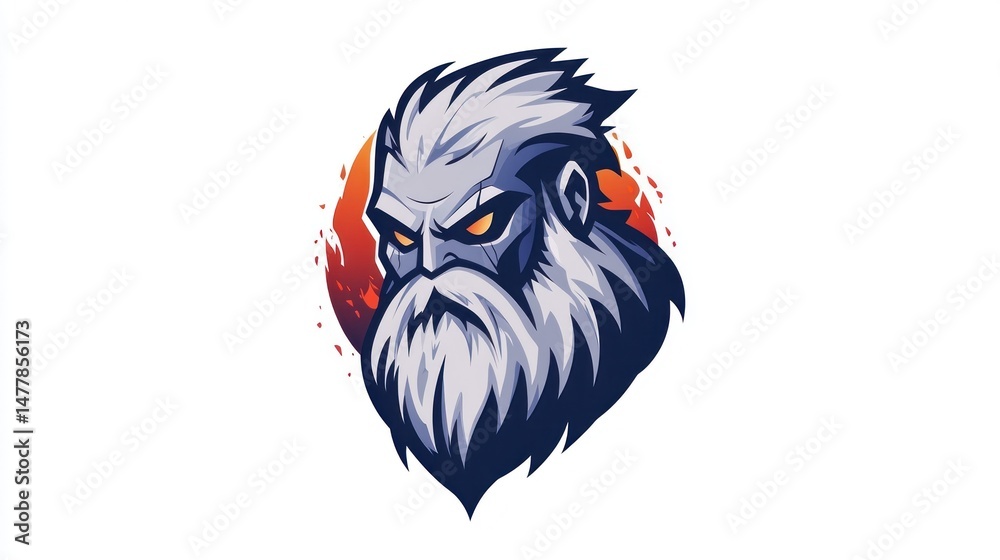 custom made wallpaper toronto digitalAncient warrior head graphic