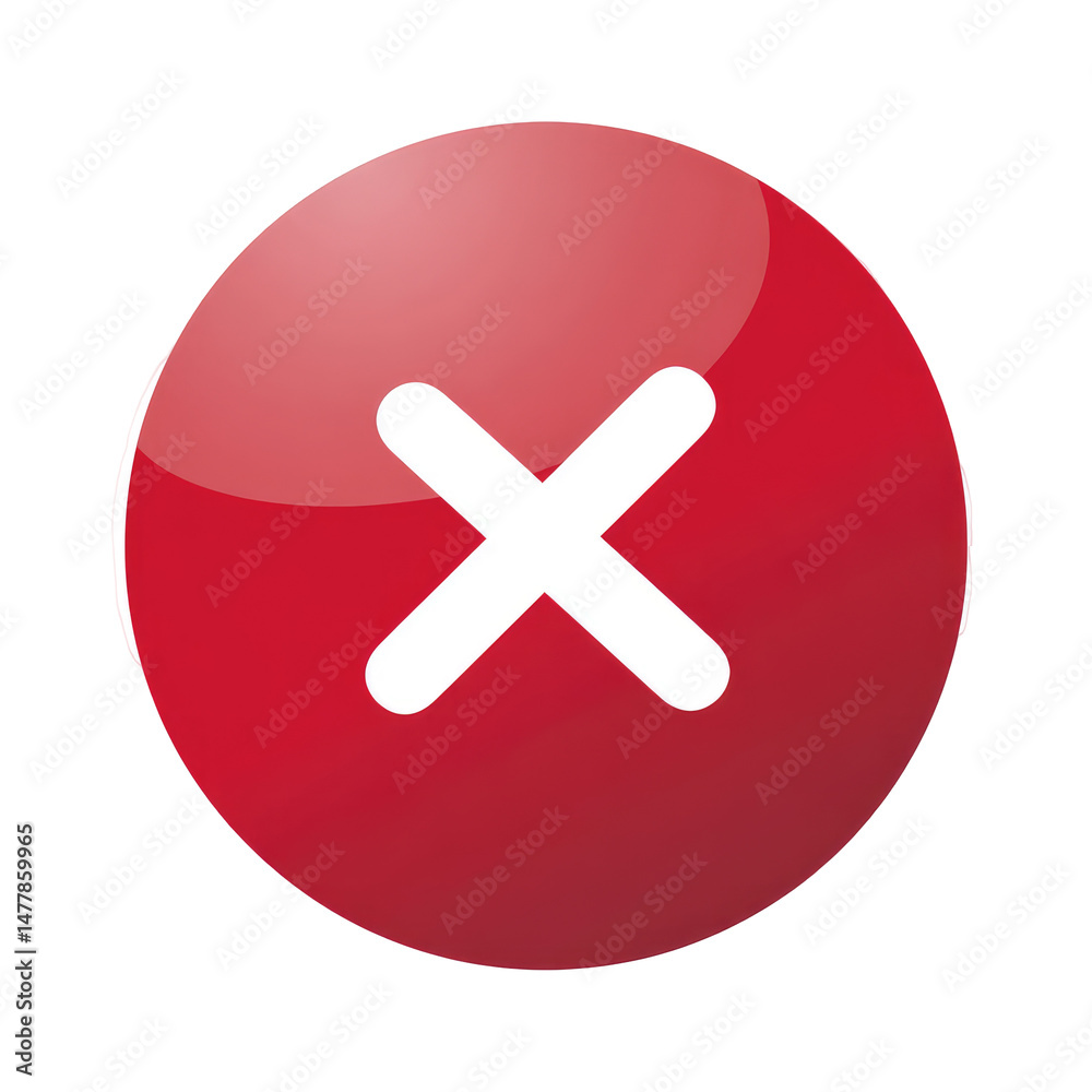 Obraz premium Red Circular Button With In The Center Ind isolated on a transparent background
