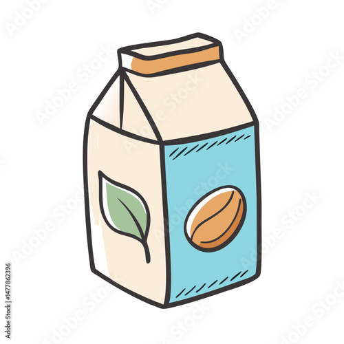 vegan milk almond or oat milk carton icon, vegan milk almond or oat milk carton vector