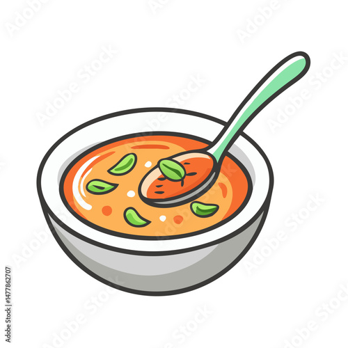vegetable soup icon, vegetable soup vector illustration-simple illustration of vegetable soup, perfect for vegetable soup logos and icons