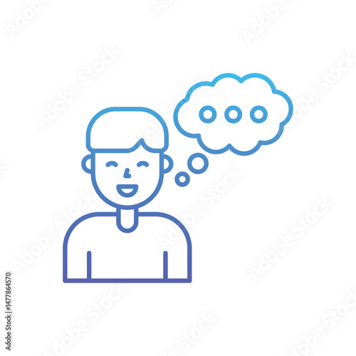 Thinking  Vector icon