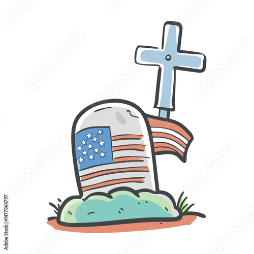 veterans memorial icon, veterans memorial vector illustration-simple illustration of veterans memorial, perfect for veterans memorial logos and icons