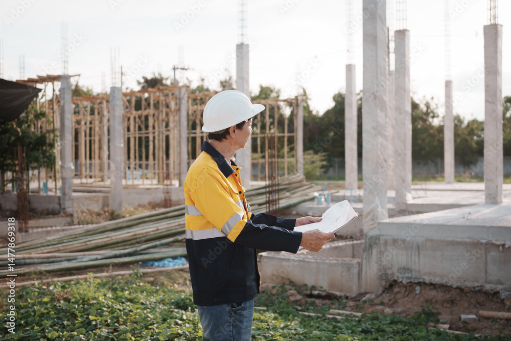 A team of engineers wearing hard hats inspect construction and inspect the site to ensure quality and compliance with design specifications, safety standards and project requirements. A team of engineers wearing hard hats inspect construction and inspect the site to ensure quality and compliance with design specifications, safety standards and project requirements.