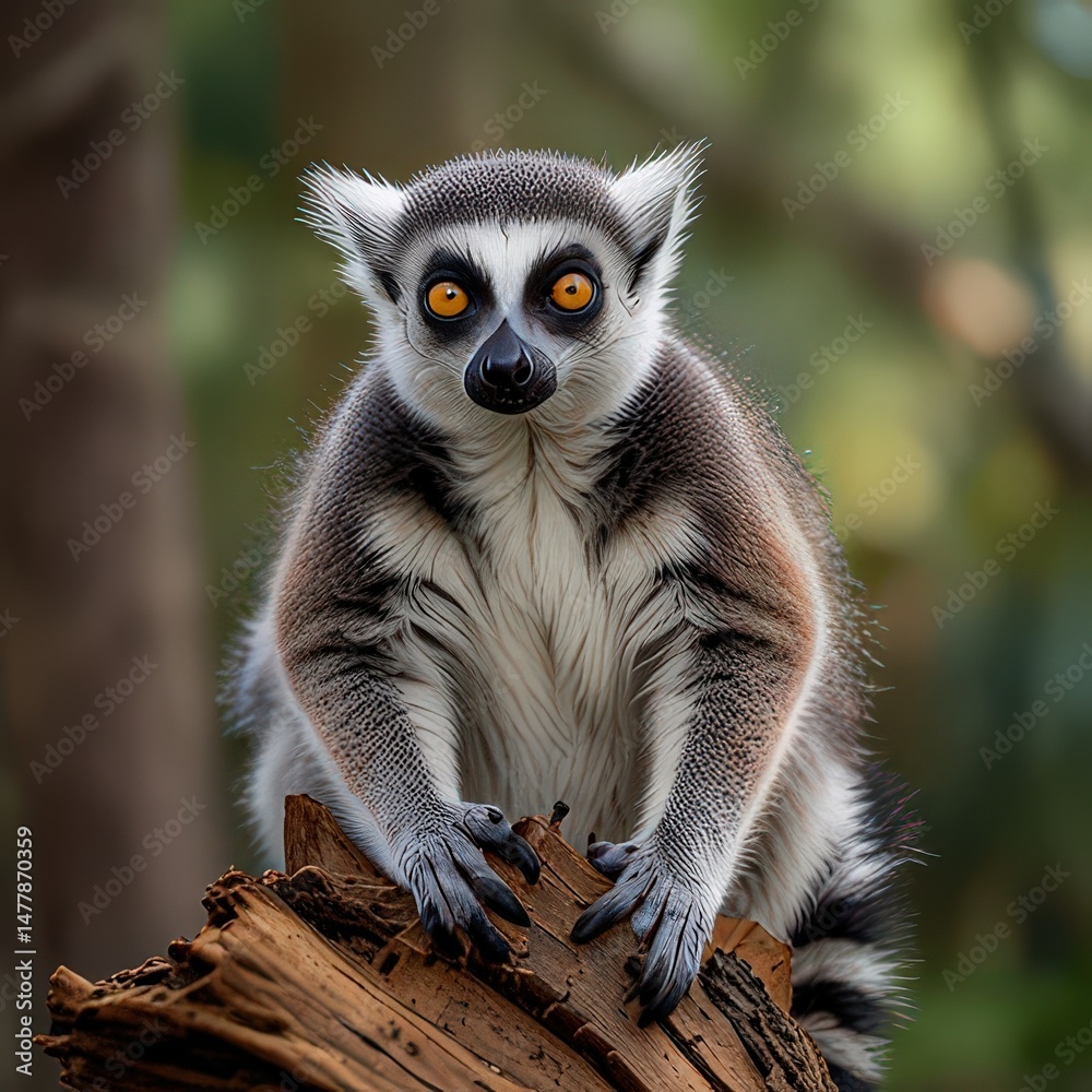 Fototapeta premium The Curious Lemur
