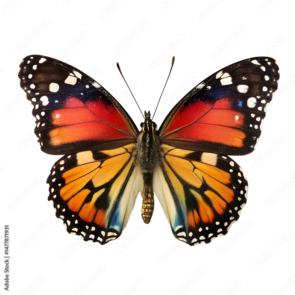Fototapeta premium butterfly on white background