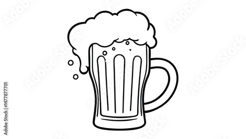 Pint of Beer with Foam