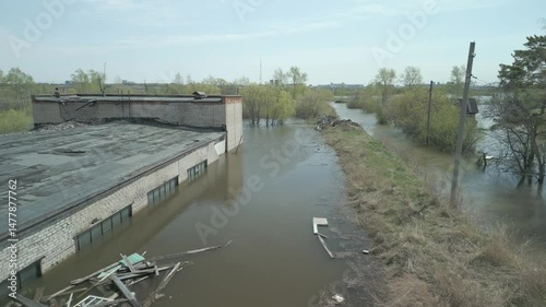 Global warming, floods on the planet.The apocalypse, catastrophes.Storms and destruction.Natural disasters,climate change,the riot of nature.The remnants of human life are floating in dirty water.End
