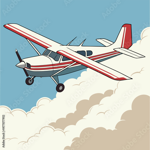 airplane in the sky