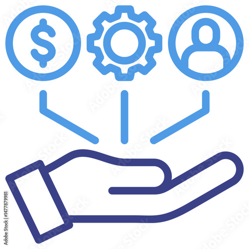Resource Allocation Icon