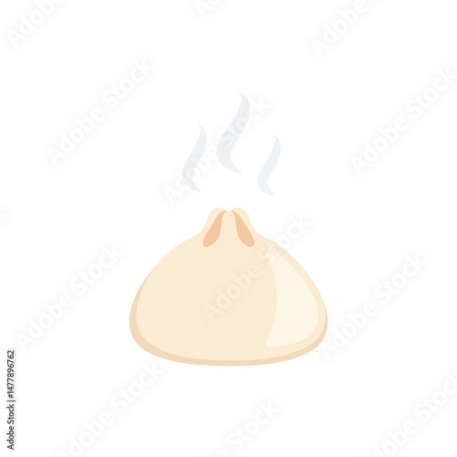 Dumpling Icon Vector Design.