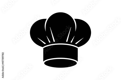 Chef hat cooking restaurant kitchen baker design