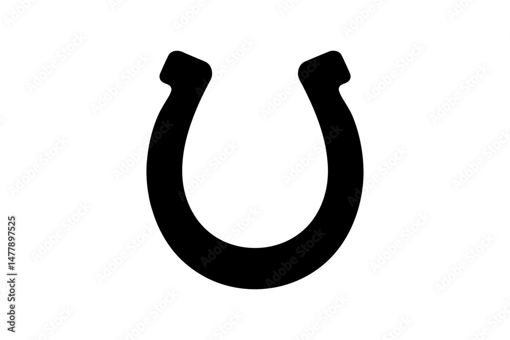 Horseshoe lucky charm symbol graphic illustration Horseshoe lucky charm symbol graphic illustration