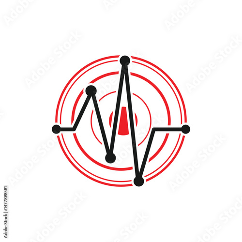 Earthquake Icon Vector Design.