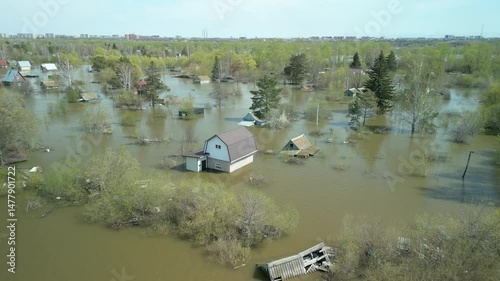 Global warming, floods on the planet.The apocalypse, catastrophes.Storms and destruction.Natural disasters,climate change,the riot of nature.The remnants of human life are floating in dirty water.End