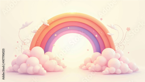 Colorful Easter eggs on a bright blue spring day