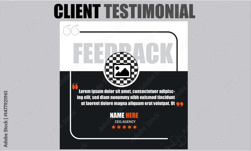 Obraz premium CLINT TESTIMONIAL