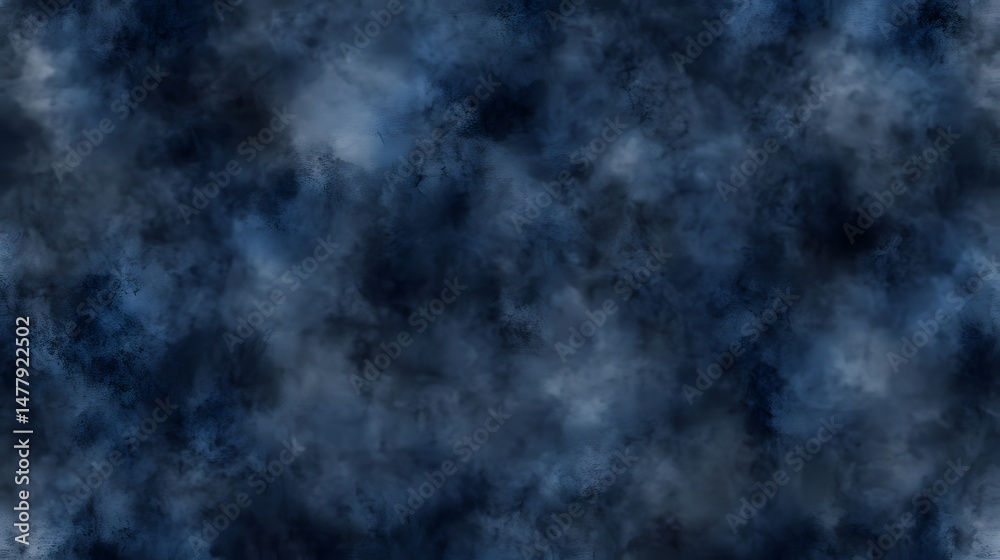 Fototapeta premium Abstract indigo digital design with mottled effect.