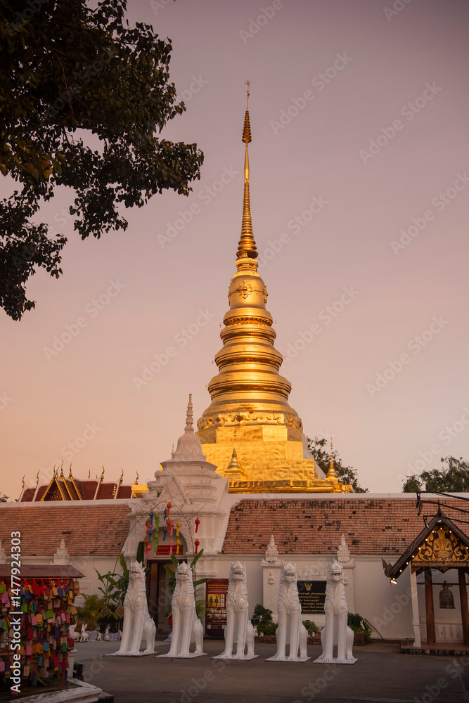 Naklejka premium THAILAND NAN PHRA THAT CHAE HAENG