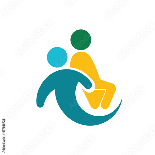Disabled Child and Parent Support Logo Design