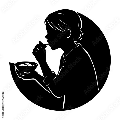 Manger Silhouette vector