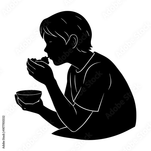 Manger Silhouette vector