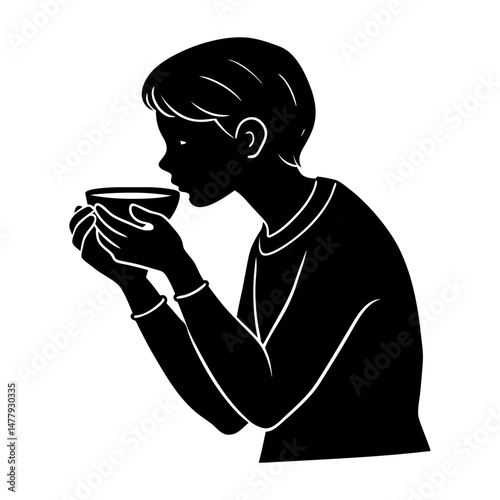 Manger Silhouette vector