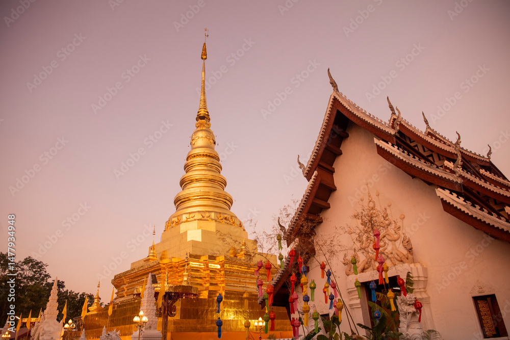 Fototapeta premium THAILAND NAN PHRA THAT CHAE HAENG
