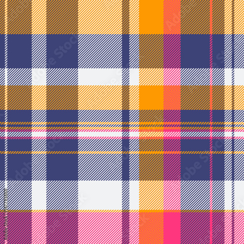 Wallpaper Mural Vibrant plaid pattern in autumnal hues.  Perfect for textile design, fashion, and home décor projects.  This cheerful, seamless texture offers a bold and stylish aesthetic. Torontodigital.ca