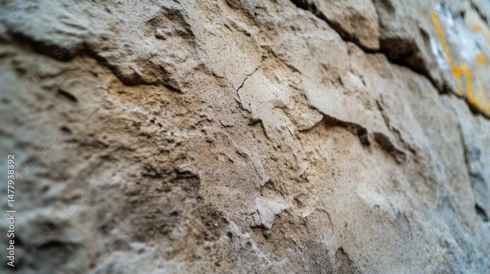 Crumbled ancient wall texture whispers stories of bygone eras, perfect for Archaeology Day or Earth Science Week exploration Crumbled ancient wall texture whispers stories of bygone eras, perfect for Archaeology Day or Earth Science Week exploration