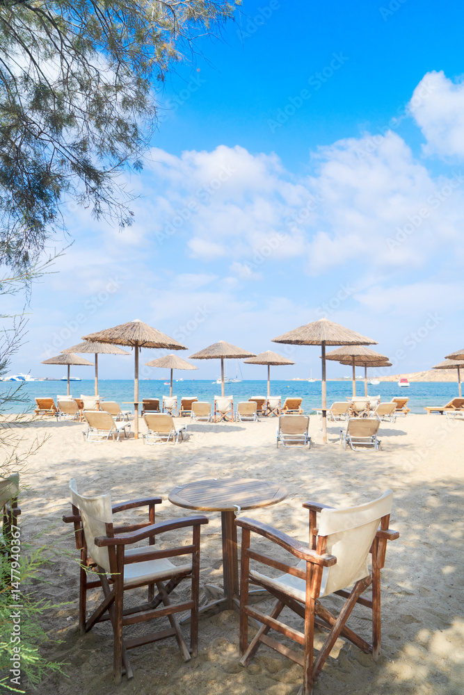 Fototapeta premium Romantic beach at greek island