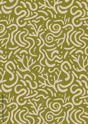 Coral_Swirls_Mark_Making_Abstract Naive