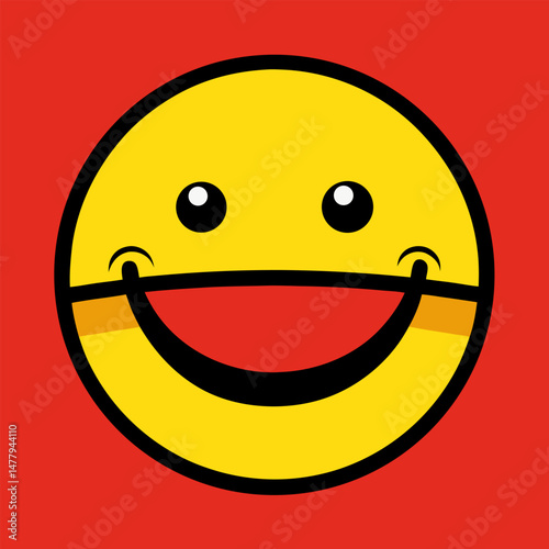 happy smiley face with smile