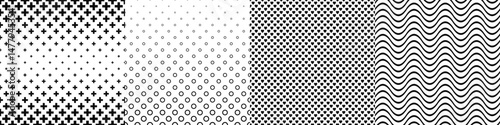 Black and white pattern collection