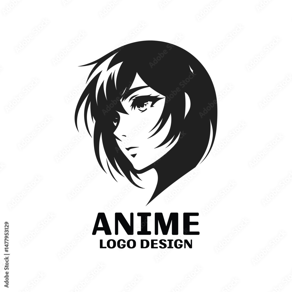 Anime Vector Logo Design Anime Vector Logo Design
