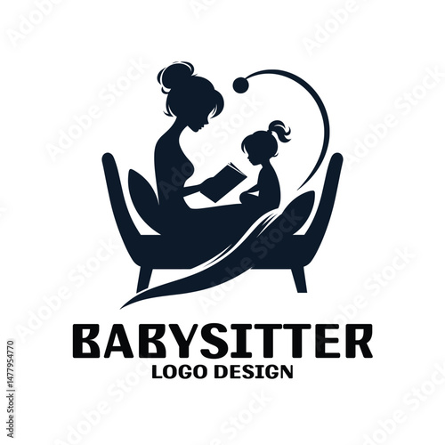Babysitter Vector Logo Design