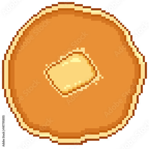 Pixel food breakfast game icon