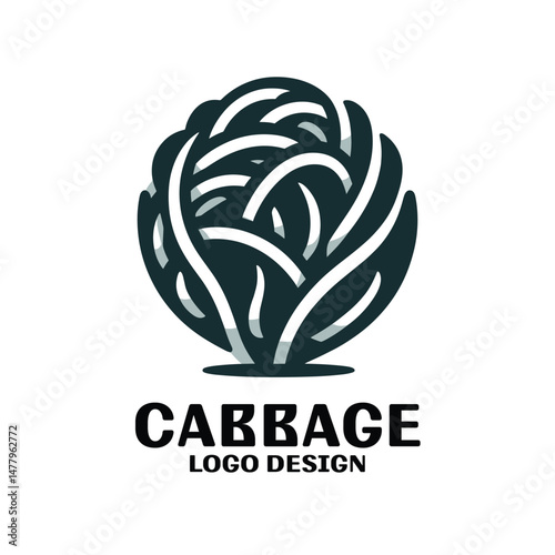 Cabbage Vector Logo Design
