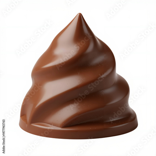 Milk chocolate candy, Ras el Abd chocolate, isolated on white background