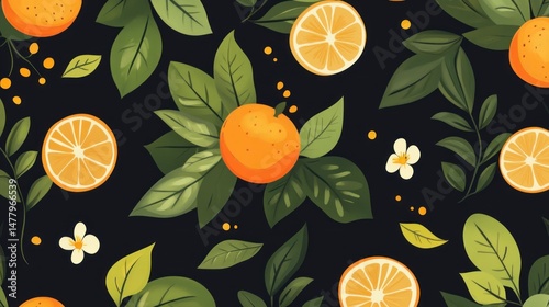 Fresh citrus pattern