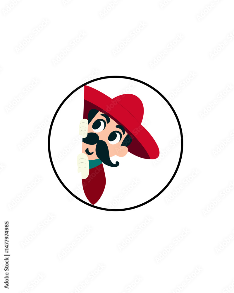 homem, logo, personagem, desenho 