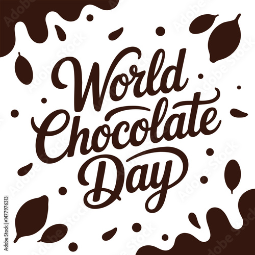 indulge in the sweet celebration of chocolate day vector illustration