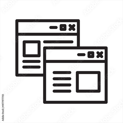 Website Internet simple line icon