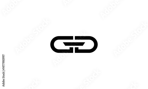 GG initial letter, monogram logo