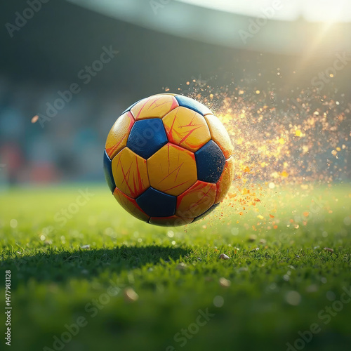 soccer ball on grass