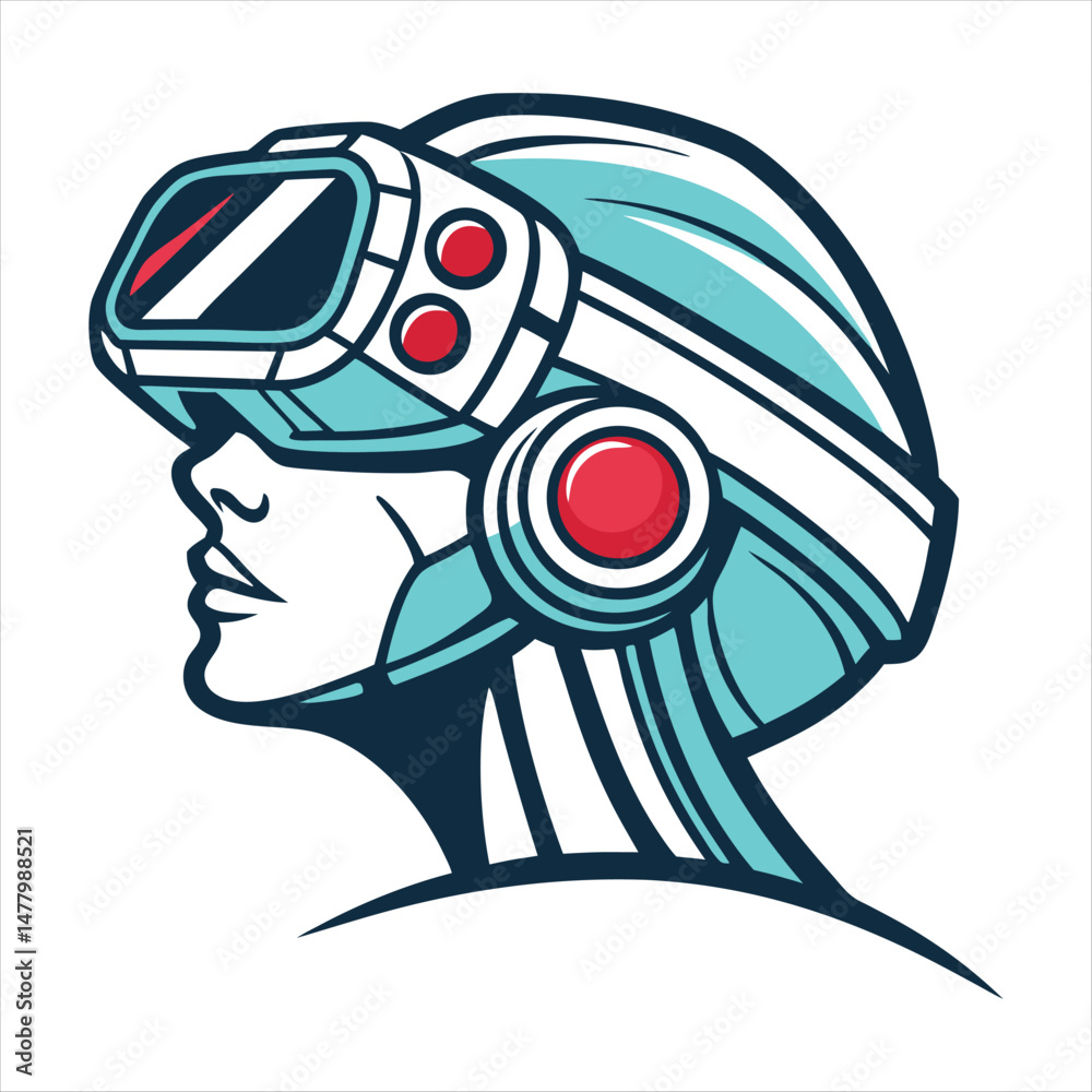 Obraz premium virtual reality vector art