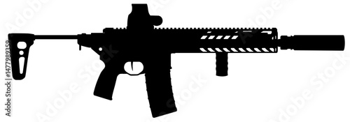 SIG MCX .300 Blackout illustration silhouette