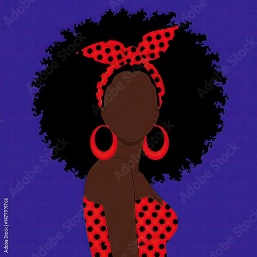 girl in a red dress